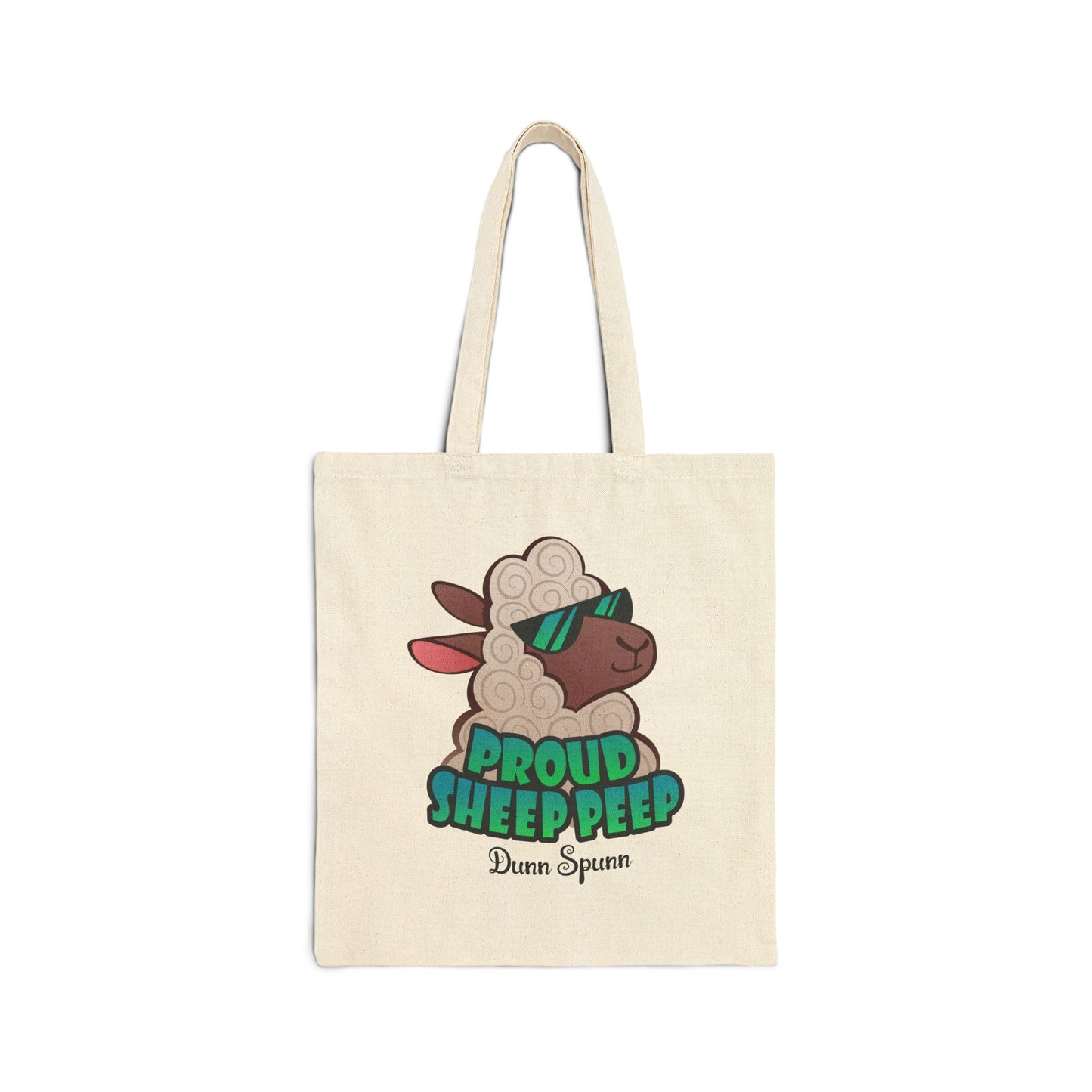 Proud Sheep Peep Cotton Canvas Tote Bag