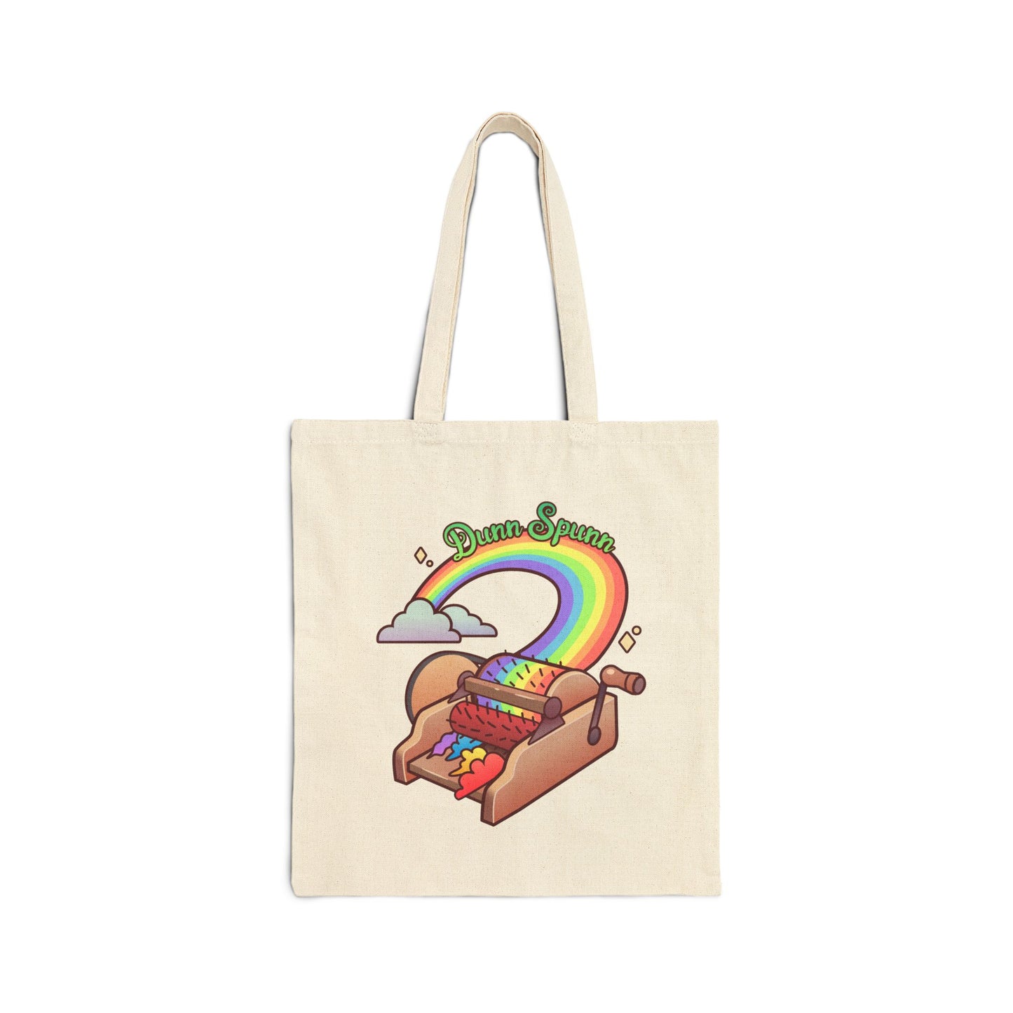 Carding Rainbow's Canvas Tote Bag