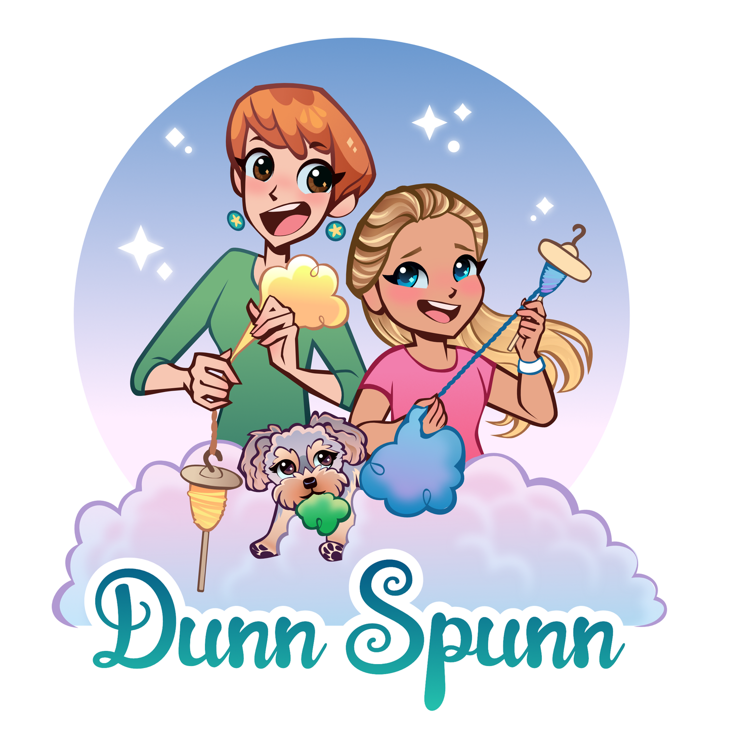 Spinning Clouds Vinyl Sticker