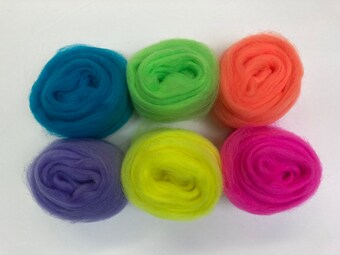 Tropical Neon Felting Supplement Pack