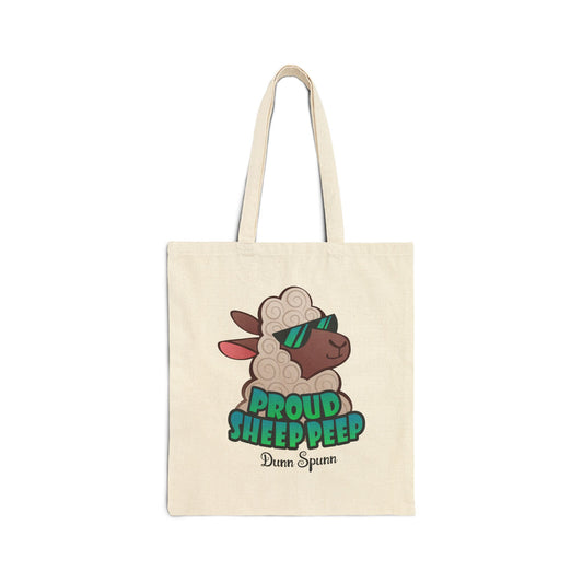 Proud Sheep Peep Cotton Canvas Tote Bag