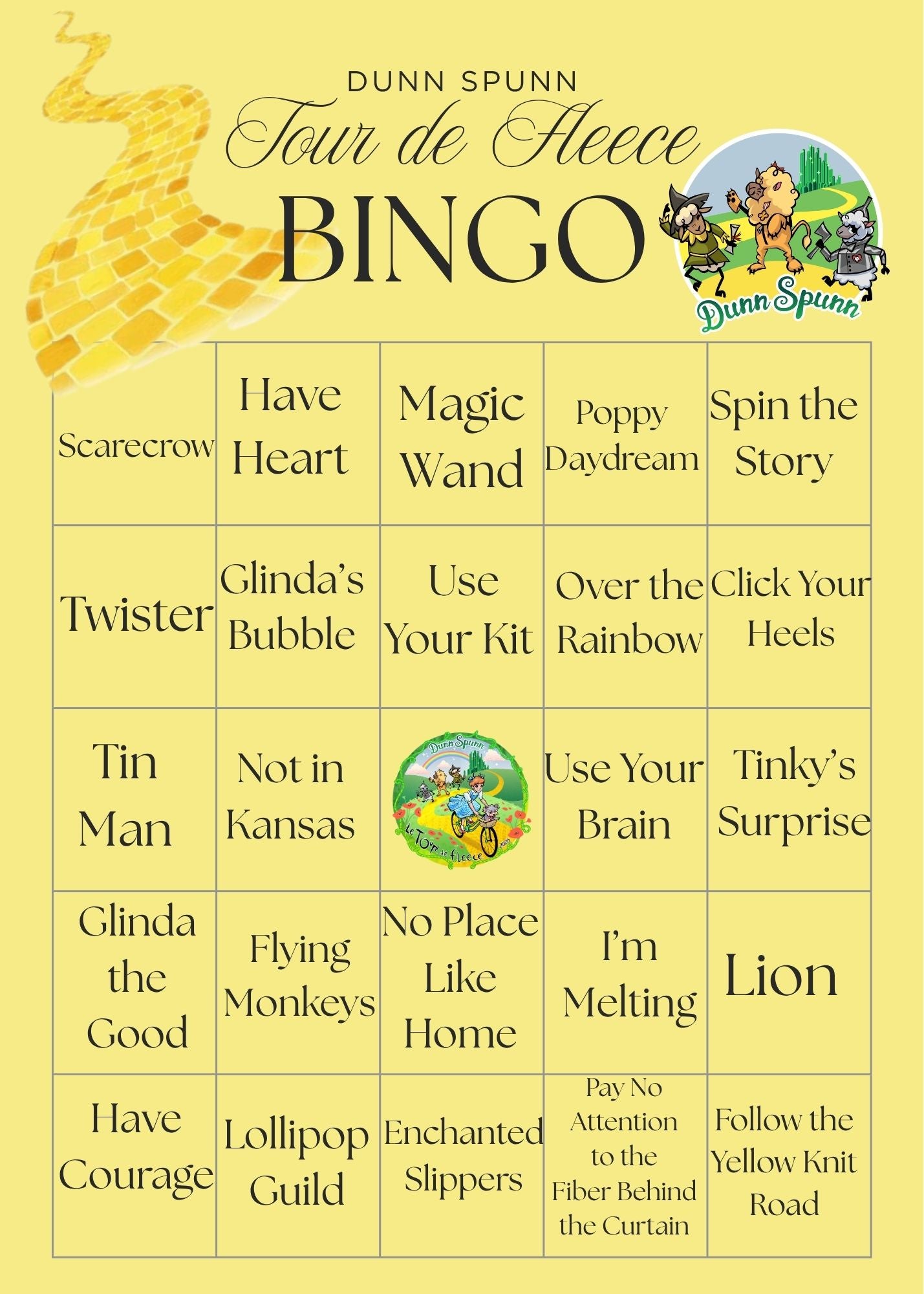 TDF Bingo Board Download