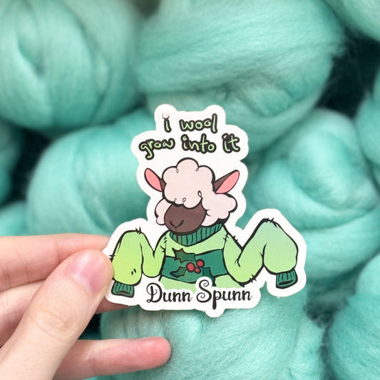 I Wool Grow Into It Vinyl Sticker